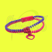 TWO-TONE ZIPPER BRACELETS - ASST. COLORS (1 DOZEN)
