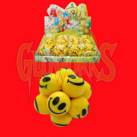 2" Bouncy Non-Flash Smiley Faces Atom Ball (1 PIECE)