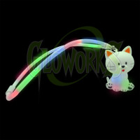 White Kitty Flashing Multi-Color Lanyard (1 PIECE)