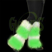 Non-Flash Leg Warmers - Green/White (1 PAIR)