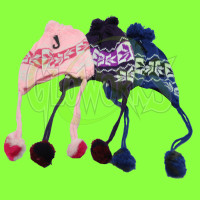 Knit Ear Cover Infant Winter Hat - Asst. Colors (1 PIECE)