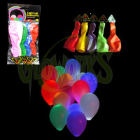 12" Flashing Balloons - Asst. Colors (5/PACK)