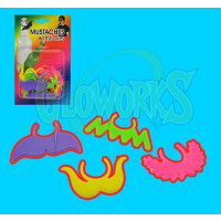 Mustache Bottle Clips - Assorted Colors & Shapes (1 PACK)