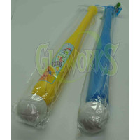 16" Plastic Baseball Bat with Ball - Assorted Colors (1 PIECE)