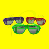 SHUTTER SHADES - NONFLASH - WITH LENSES - ASST. COLORS (1 PIECE)