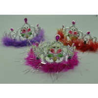 Furry Flashing Princess Tiara - Asst. Colors (1 PIECE)