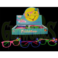 FLASHING EYEGLASSES WITH BOW (1 PIECE)