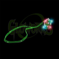 DOLLAR $ SIGN LED NECKLACE - GREEN (1 PIECE)