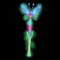 FLASHING BUTTERFLY WAND - MULTI COLOR (1 PIECE)