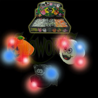Halloween Flashing Rings - Asst. Shapes (1 PIECE)