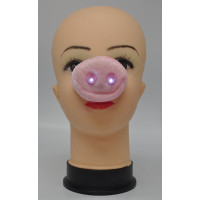 ATTACHABLE PLUSH PINK PIG NOSE (1 PIECE)