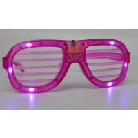 FLASHING PINK SHUTTER SHADES NO LENSES (1 PIECE)