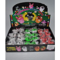 FLASHING SQUEEZE SKULL RINGS (1 PIECE)