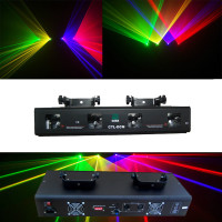 QUAD RGVY 4 COLOR DJ LASER STAGE LIGHT (1 PIECE)