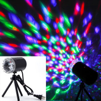 ROTATING MULTI-COLOR LED PROJECTION STAGE LIGHT WITH STAND (1 PIECE)