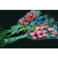 ASSORTED WOODEN ROSES (1 PIECE)