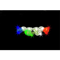 FLASHING DIAMOND SHAPED GEM RING WITH ASST COLOR LED'S (1 PIECE)