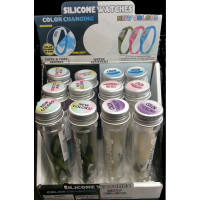 COLOR CHANGE TIE DYE SILICONE WATCHES - ASSORTED COLORS (1 PIECE)
