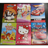 ASSORTED BOXED VALENTINES CARDS (32 PER BOX)