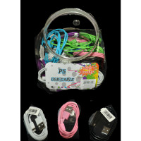 ASSORTED COLOR P5 USB CABLE (36 PIECES)