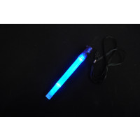 BLUE LED GLOWSTICK WITH FLASHLIGHT & WHISTLE (1 PIECE)