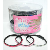 NON FLASHING GEM BRACELET (72 PIECES)