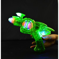 LARGE CLEAR SPINNING BALL GUN (1 PIECE)