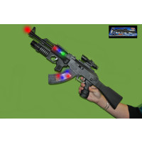 24" FLASHING LED MACHINE GUN WITH VIBRATION AND SOUND 24/CASE BATTERIES NOT INCLUDED (1 PIECE)