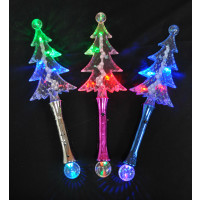 ASSORTED COLOR TREE WAND WITH PRISMATIC BALL ON BOTTOM (1 PIECE)