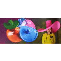31" INFLATABLE COWBOY HAT ASSORTED COLORS (1 PIECE)