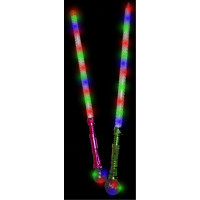 FLASHING MULTI-COLOR MEDIUM BALL SWORD WITH METALLIC HANDLE (1 PIECE)