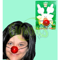 REINDEER LED RED NOSE (1 PIECE)