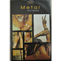 ASSORTED STYLE METALLIC TATTOO (1 SHEET) 