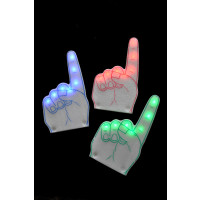 FLASHING FOAM FINGER ASSORTED COLOR (1 PIECE)