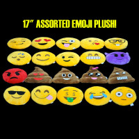17" PLUSH EMOJI PILLOW (1 PIECE)