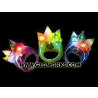 FLASHING RING - CRYSTAL STAR (1 PIECE)