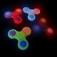 FLASHING LED TRI-COLOR FIDGET SPINNER (1 PIECE)