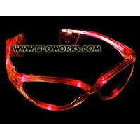FLASHING SUNGLASSES - RED (1 PIECE)