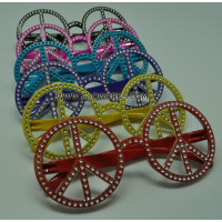 PEACE SIGN NON-FLASHING SUNGLASSES (1 PIECE)