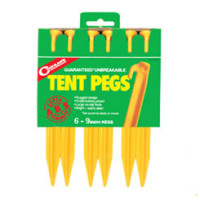 9" ABS TENT PEGS - 6/PACK