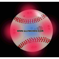 BASEBALL FLASHING MAGNETIC LED PIN 
