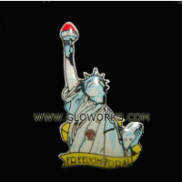 LADY LIBERTY FLASHING MAGNETIC LED PIN 