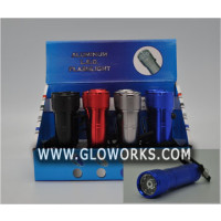 8 LED FLASHLIGHT WITH LASER POINTER - IN STOCK (1 PIECE)