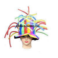 TENTACLE LED TOP HAT - RAINBOW (1 PIECE)