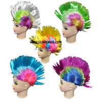 MOHAWK FLASHING WIG - NEON COLORS ASSORTMENT (1 PIECE)