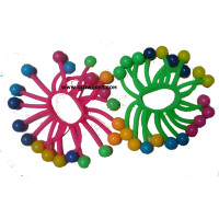 PUFFER BRACELET WIHT KLACK BALLS - ASST. COLORS (1 PIECE)