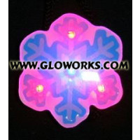 BLUE SNOWFLAKE MAGNETIC LED PIN (1 DOZEN)