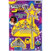 GLITTER GIRL PRINCESS SET (1 SET)