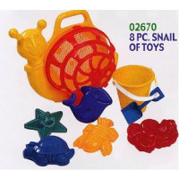 8 PC. SNAIL OF TOYS SET (1 SET)