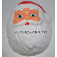 PLASTIC SANTA FACE MASK (1 DOZEN)